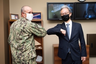 CG KOBAYASHI and RDML Menoni shake